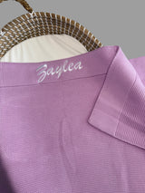 Lilac - Personalised Broadside Blanket