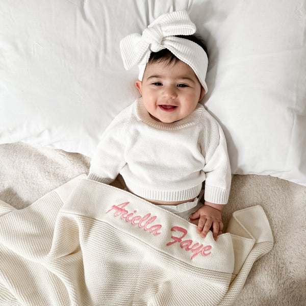 Buttercream - Personalised Broadside Blanket