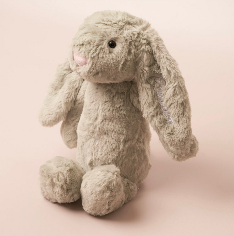Sage Personalised Plush Bunny